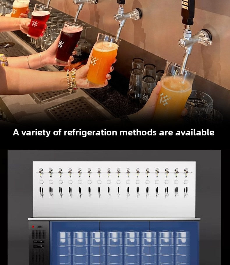 Commercial Draft Beer Dispenser — Air-Cooled Multi-Tap System