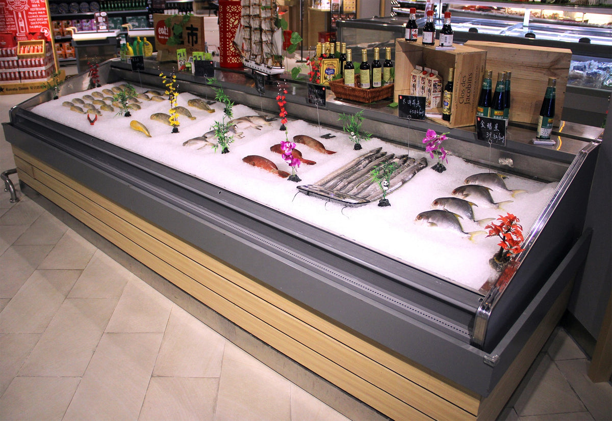 Commercial Refrigerated Seafood Display Case — Ice Deck