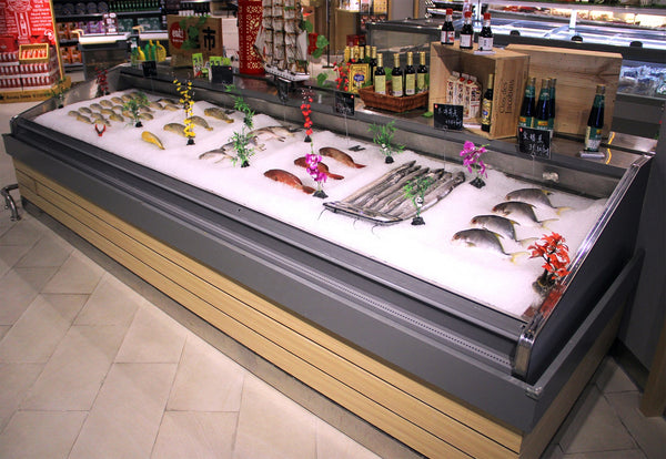 Commercial Refrigerated Seafood Display Case — Ice Deck