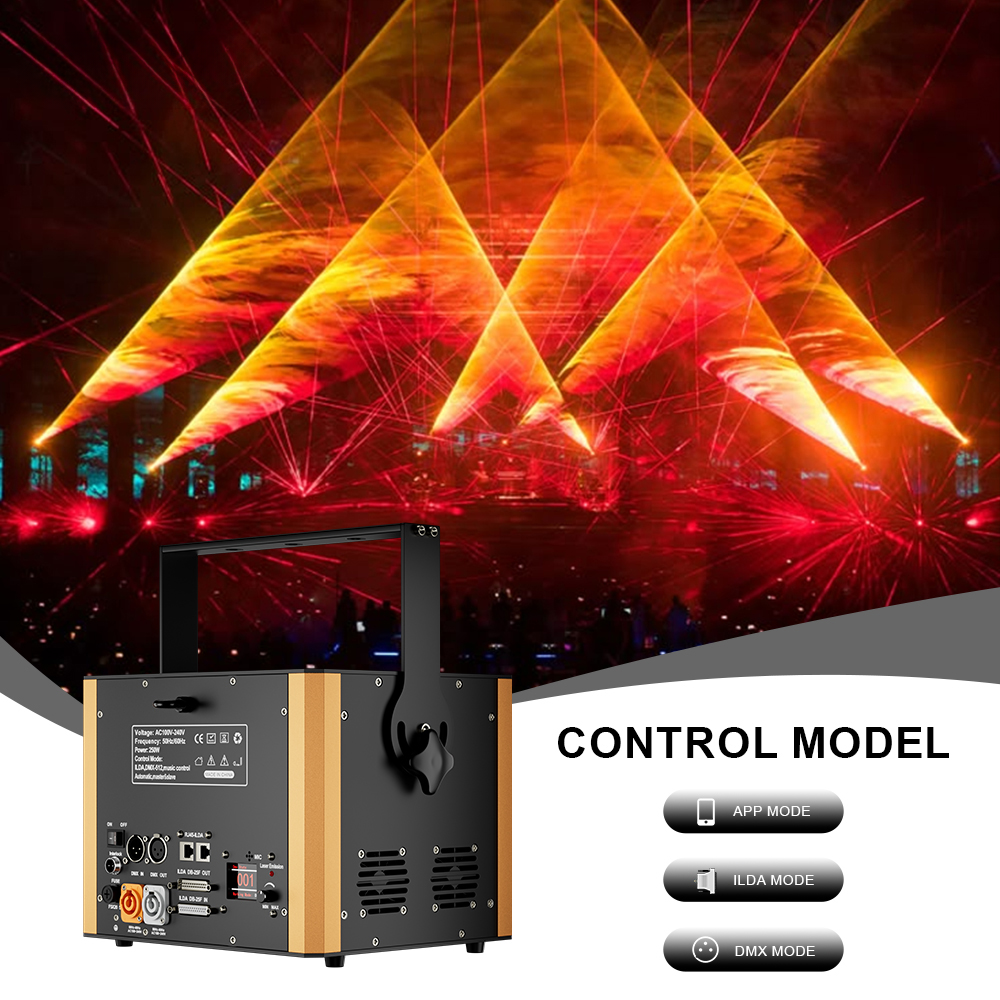 Full-Color 12W RGB Animation Laser Projector — DMX/ILDA