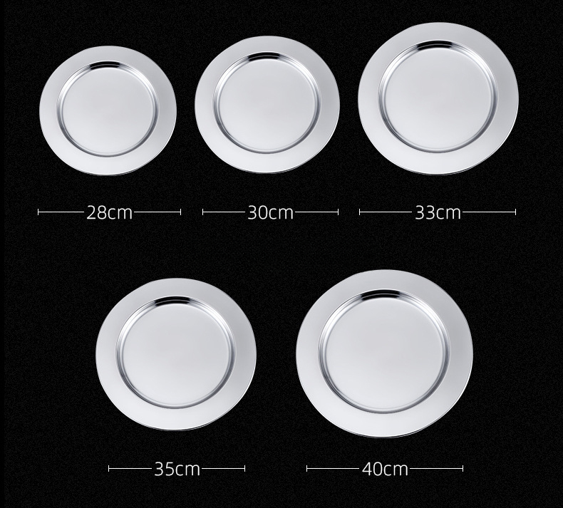 Metal Charger Plate — Stainless Steel Underplate