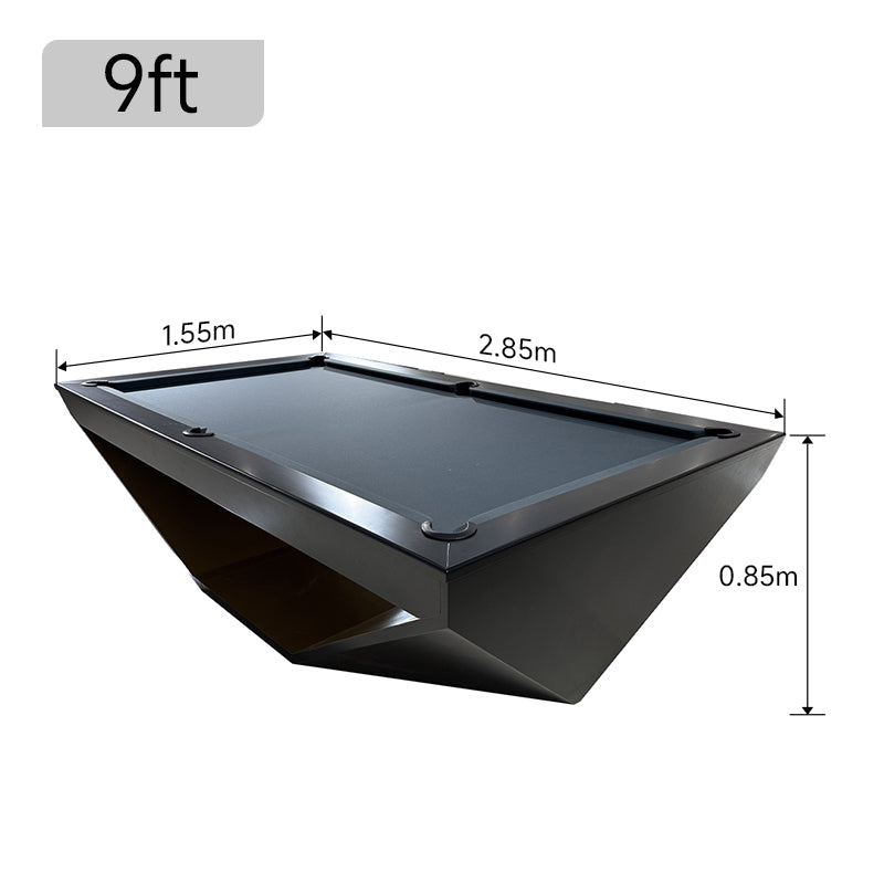 Billard 3 en 1 ardoise, table à manger — bois massif