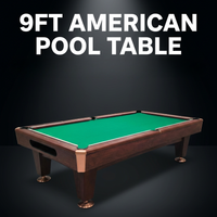 Vista previa de la imagen de Mesa de billar americano para bola 9 de madera maciza