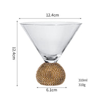 Diamond-Encrusted Crystal Glassware — Cocktail, Wine &amp; More image preview