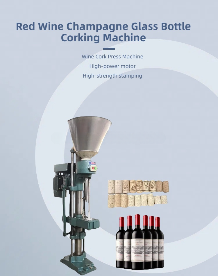 Semi-Automatic Wine Corking & Capping Machine