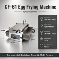 Commercial Automatic Egg Frying Machine — 6-Hole Omelet Cooker image preview