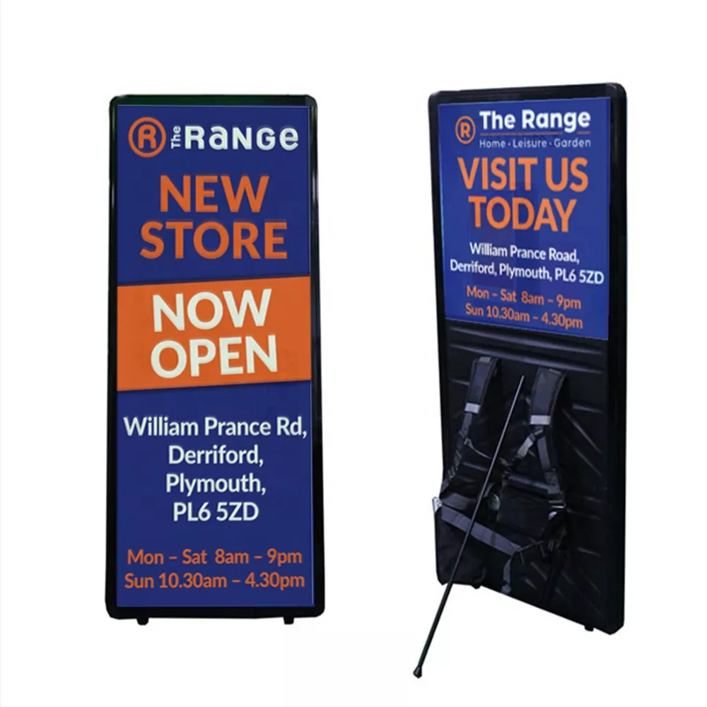 Portable Backpack LED Billboard — Double-Sided Light Box