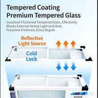 Commercial Stainless Steel Display Freezer — Countertop Merchandiser image preview
