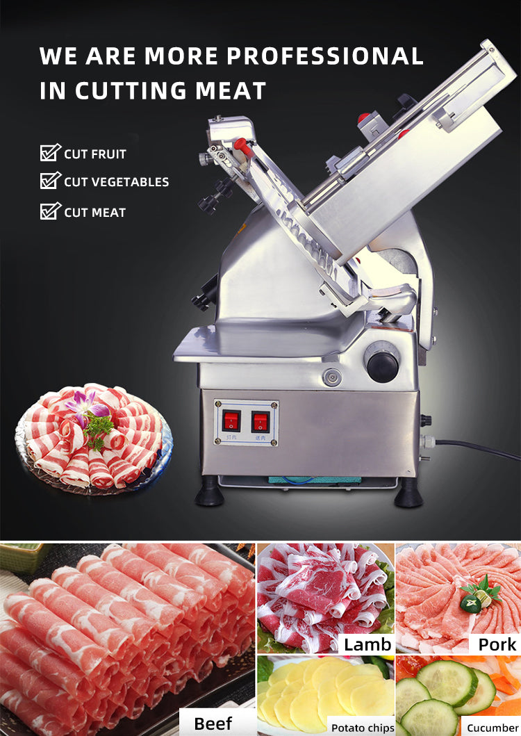 Commercial Automatic Frozen Meat Slicer — 300 mm Blade