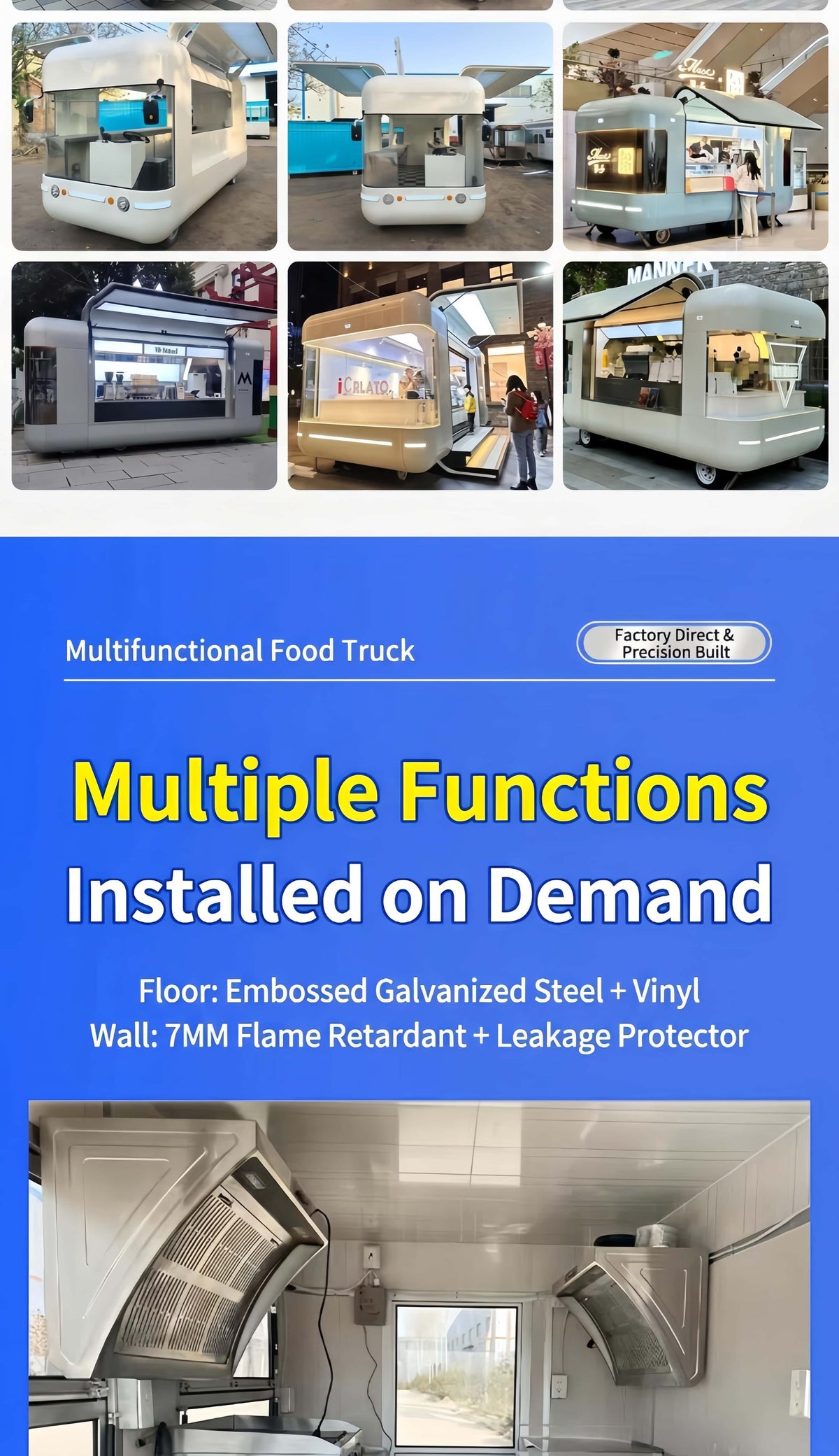 Commercial Mobile Food Trailer with Full Kitchen — BBQ & Bar