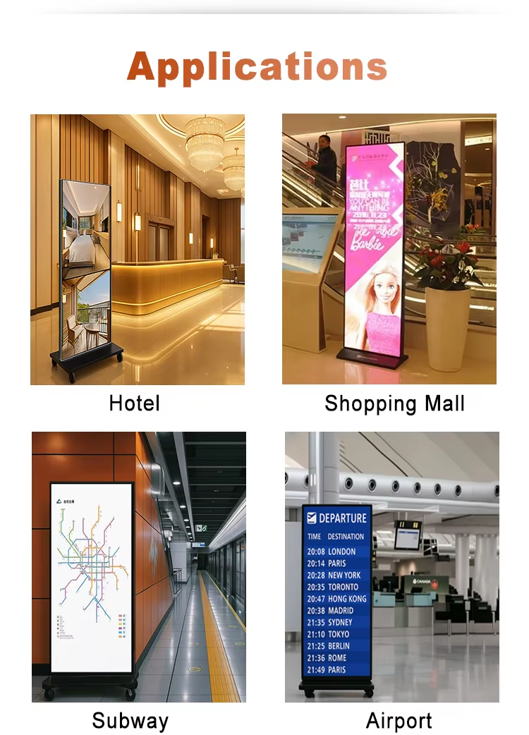 Modular LED Poster Display — Free-Standing GOB Screen