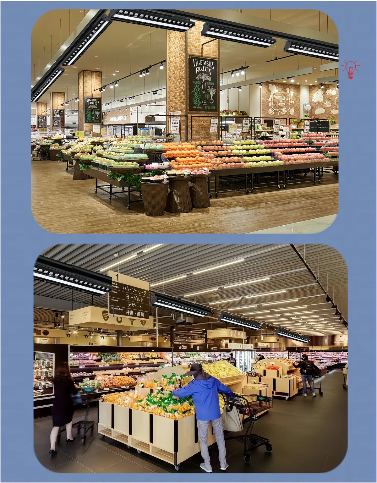 Commercial LED Linear Track Light — 150W High-Output Spotlight