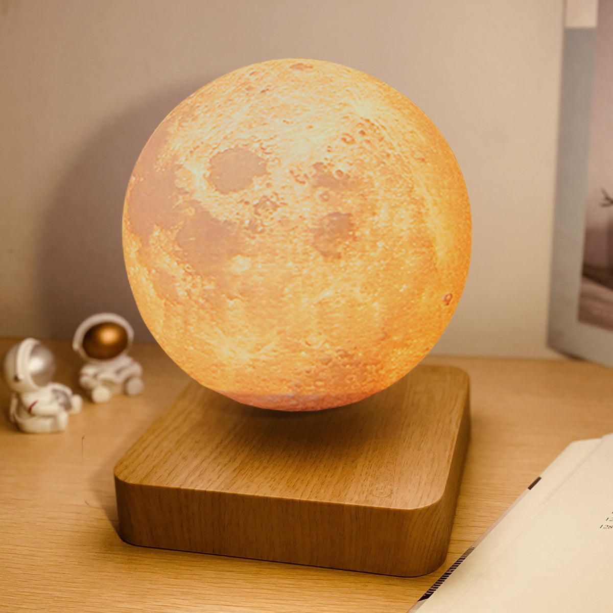 Magnetic Levitating Moon Lamp — 3D-Printed Floating Moon Light