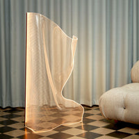 Modern Geometric Acrylic LED Floor Lamp image preview