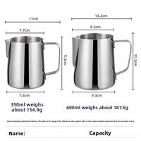 Stainless Steel Latte Art Milk Pitcher image preview