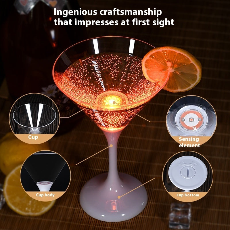 LED Illuminated Cocktail Glass Set (6 Pc.)