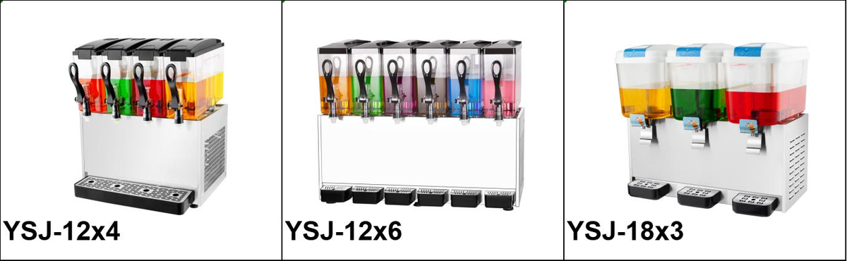Commercial Slush Granita Machine — 3 Bowls, 36 L