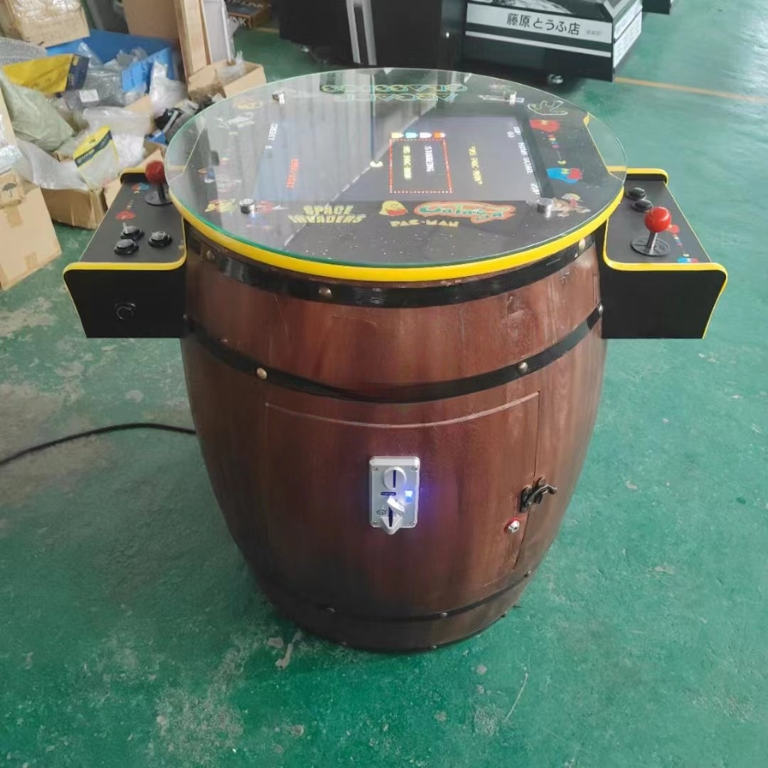 Retro Cocktail Table Arcade Machine — 2-Player, 60-in-1, Coin-Operated