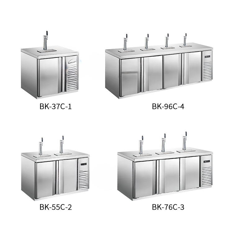 Commercial Draft Beer Kegerator — Undercounter Back Bar Cooler