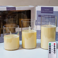 Flameless LED Candles with Remote — 3-Piece Set image preview