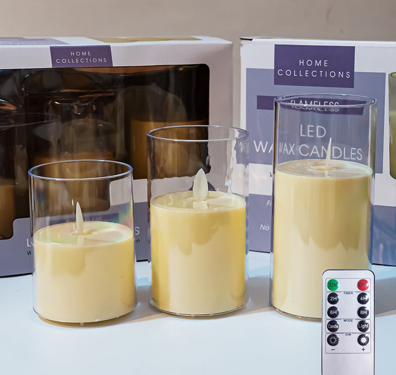 Flameless LED Candles with Remote — 3-Piece Set