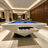 Custom-Design Solid Wood Pool Table — Slate Bed Billiard Table