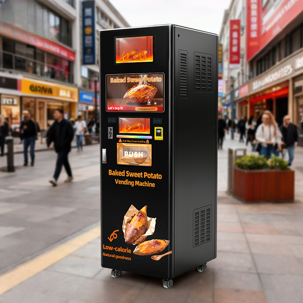 Smart Baked Potato Vending Machine — 21.5" Touchscreen, Cloud-Managed