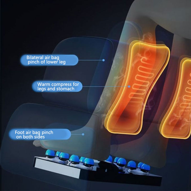 4D Zero-Gravity Full-Body Massage Chair with SL-Track Rollers
