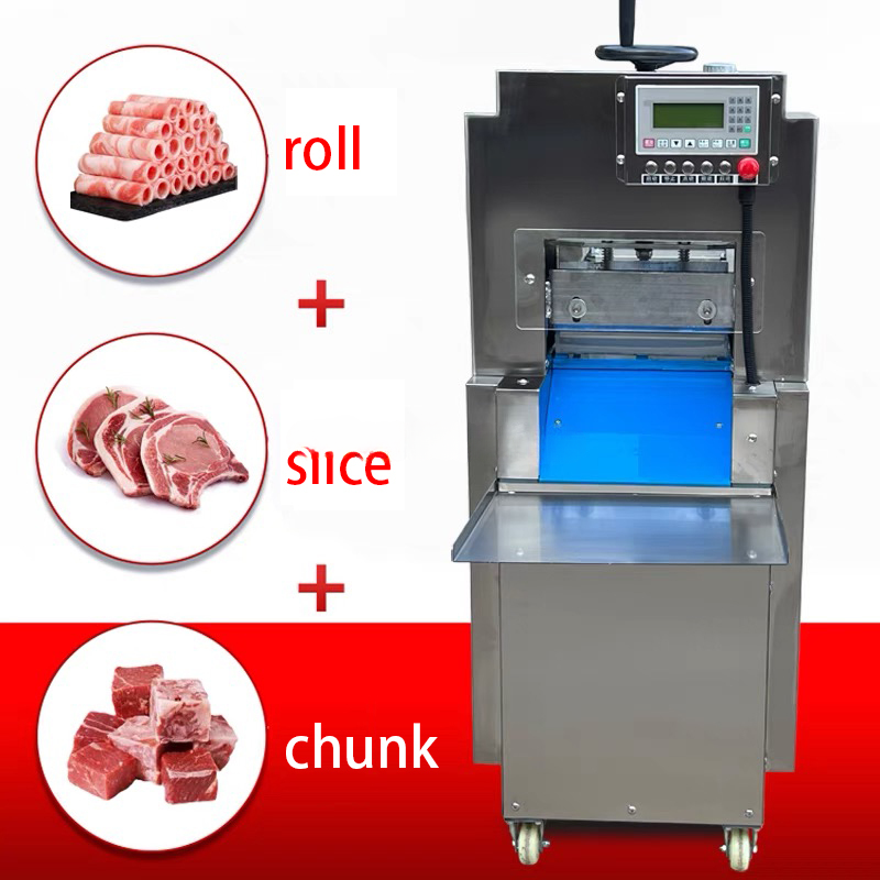 Frozen Meat Roll Cutting Machine — Automatic Beef & Mutton Slicer