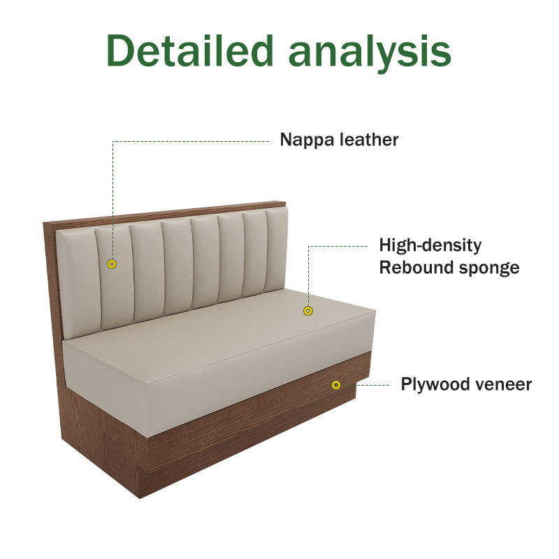 Commercial Restaurant Booth Sofa Seating — Custom Modern Dining Banquette