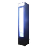 Commercial Glass-Door Display Freezer — Slim Upright, 105 L