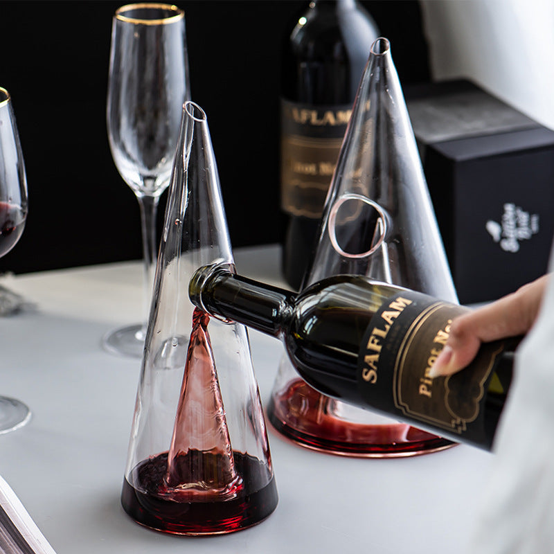 Waterfall Glass Wine Decanter