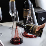 Waterfall Glass Wine Decanter