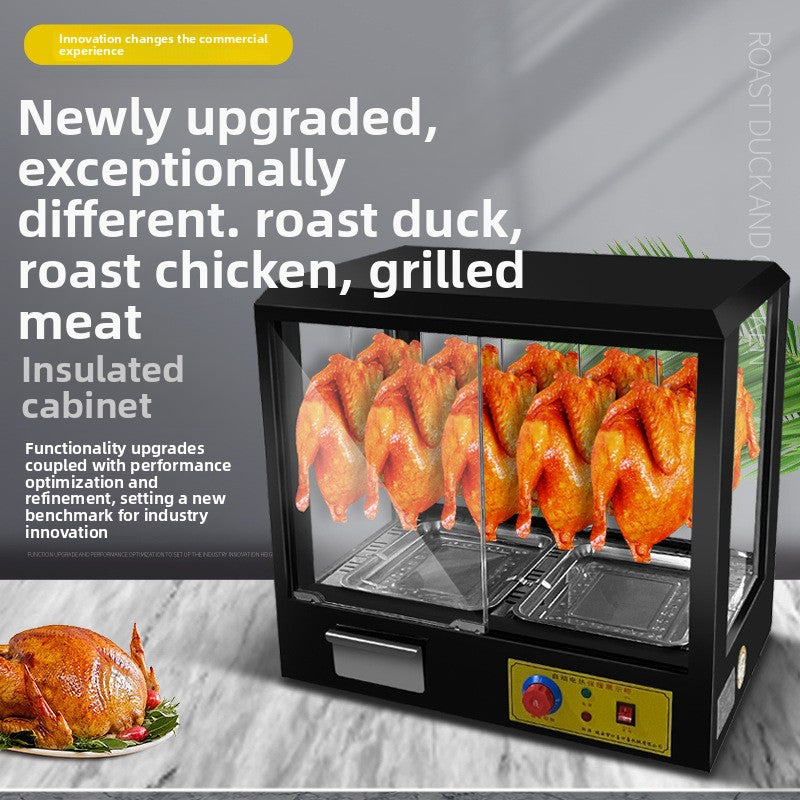 Commercial Heated Duck & Roast Meat Display Cabinet — Countertop