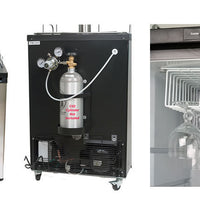 2-Tap Beer Kegerator — Stainless Steel image preview