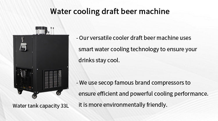 Commercial Draft Beer Dispenser & Ice-Bank Kegerator