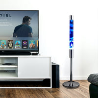 Modern LED Floor Lava Lamp — Tall Glass Rainbow Accent Light image preview