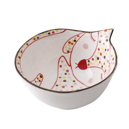 Creative Cartoon Porcelain Plate Set, microwave safe Yes