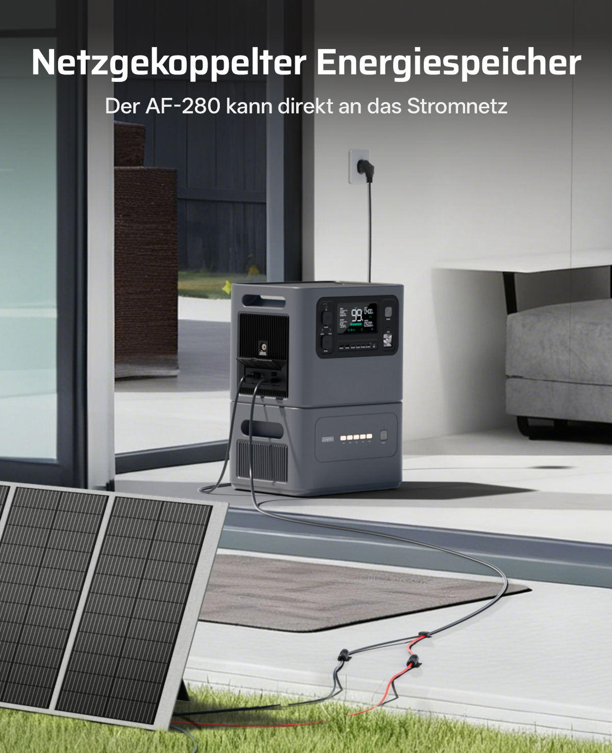 Portable Power Station — 2048–10240Wh LiFePO4 Solar Generator