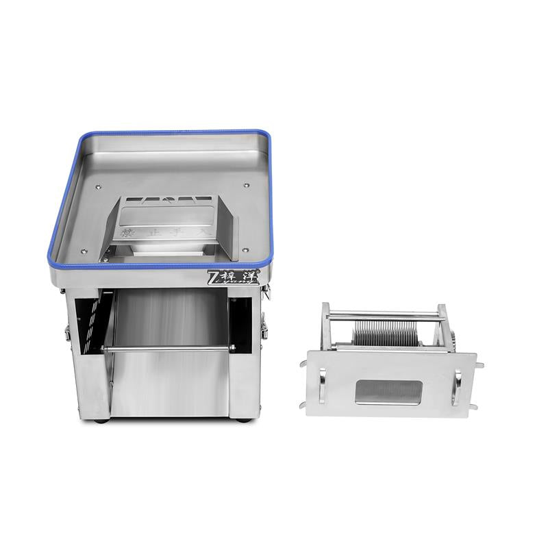 Commercial Electric Meat Slicer — 850W Stainless Steel, Adjustable 3–8mm