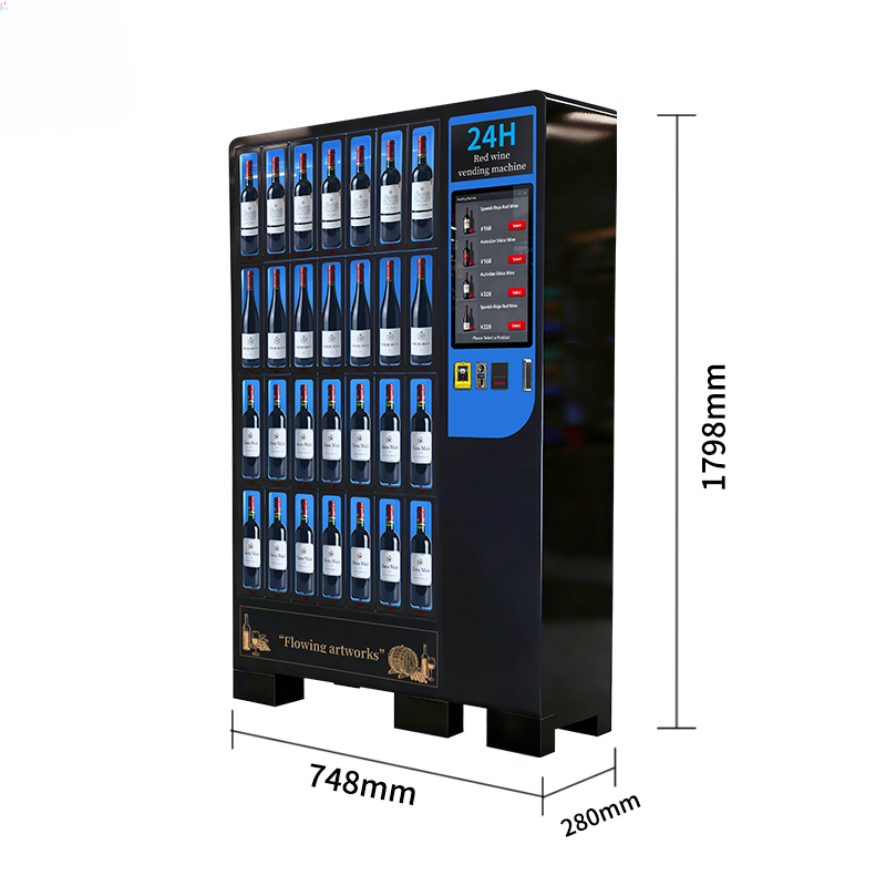 Smart Wine Vending Machine — 28-Bottle Touchscreen Kiosk