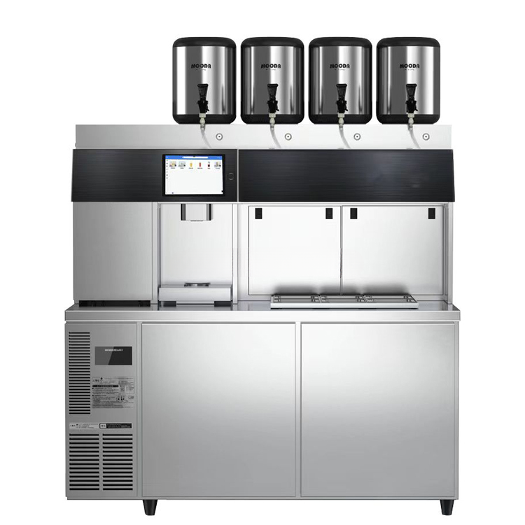 Automatic Bubble Tea Machine with Refrigerated Counter