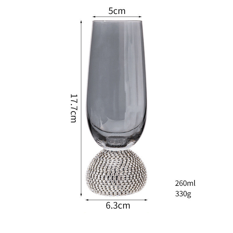 Luxury Diamond-Encrusted Crystal Glassware Collection