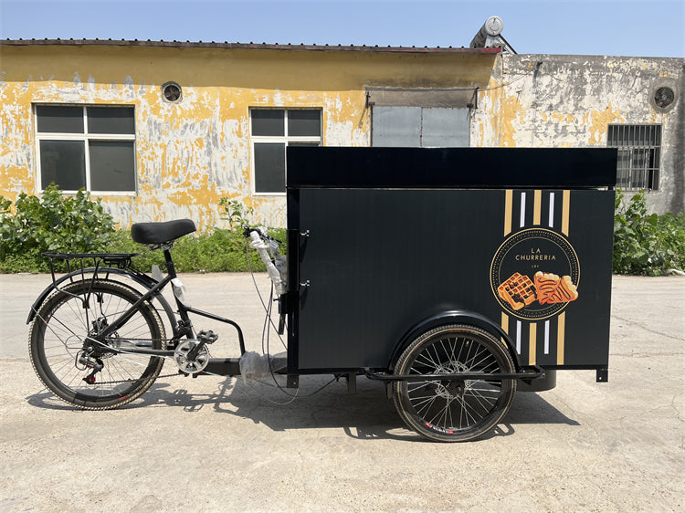 Electric Cargo Tricycle Coffee Bike — Mobile Food Cart