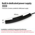 Black curved built-in power supply 200W