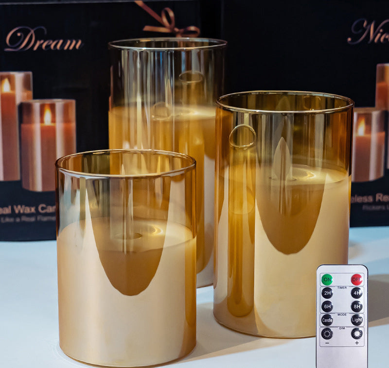 Flameless LED Candles with Remote — 3-Piece Set