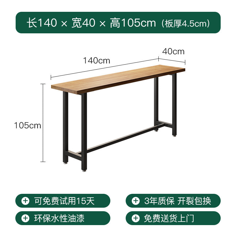 Commercial Bar Furniture Set — Solid Wood Tables & Bar Stools