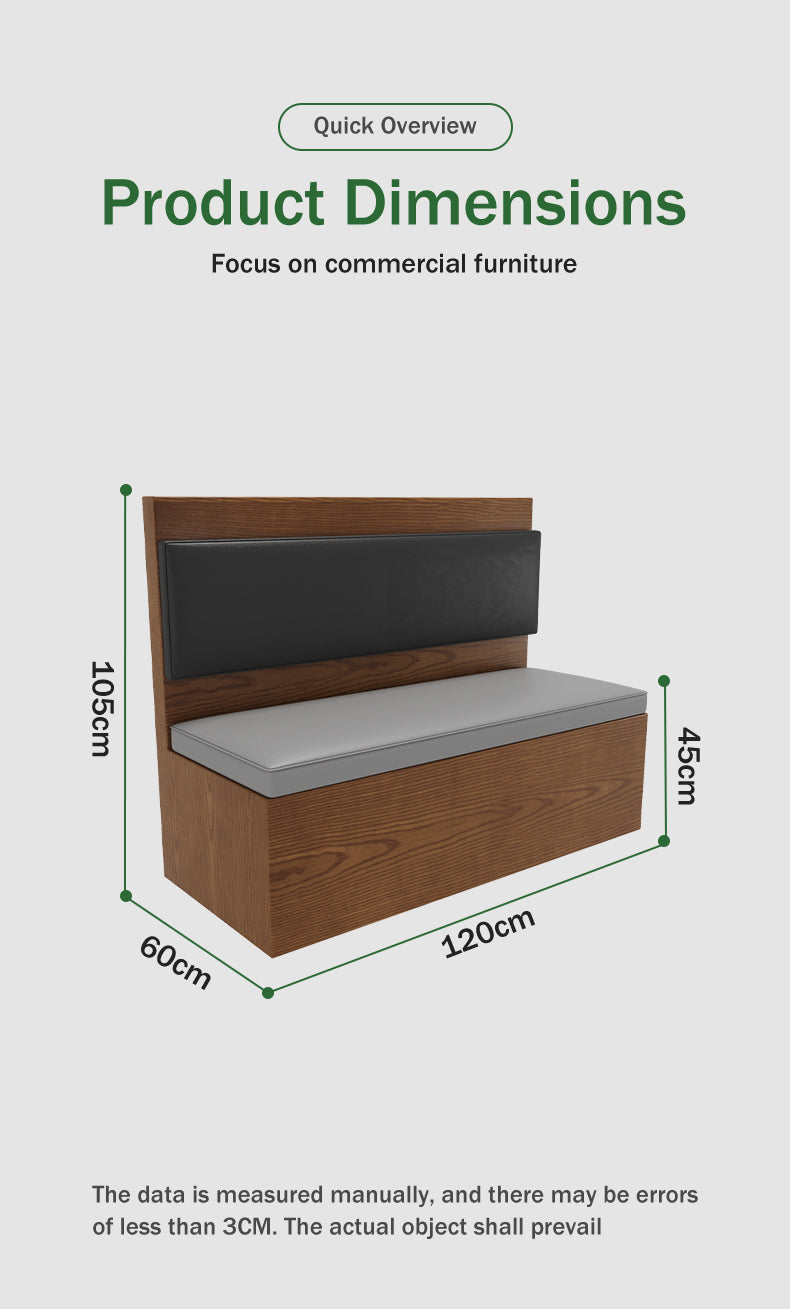 Commercial Restaurant Booth Sofa Seating — Custom Modern Dining Banquette