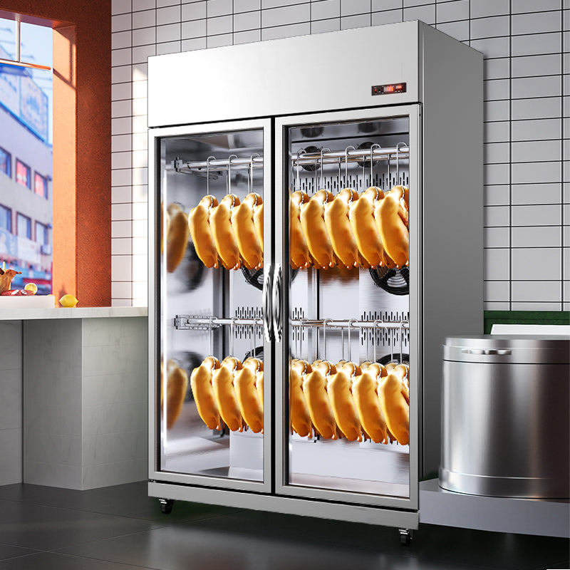 Commercial Duck & Goose Drying and Aging Cabinet — 2-Door Air-Cooled, style Single-temperature