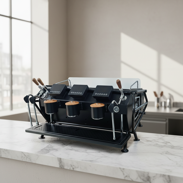 Commercial 3-Group Espresso Machine — Semi-Automatic, Dual Boiler